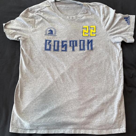 Adidas Boston marathon 2022 Tee Mens large - Picture 1 of 9